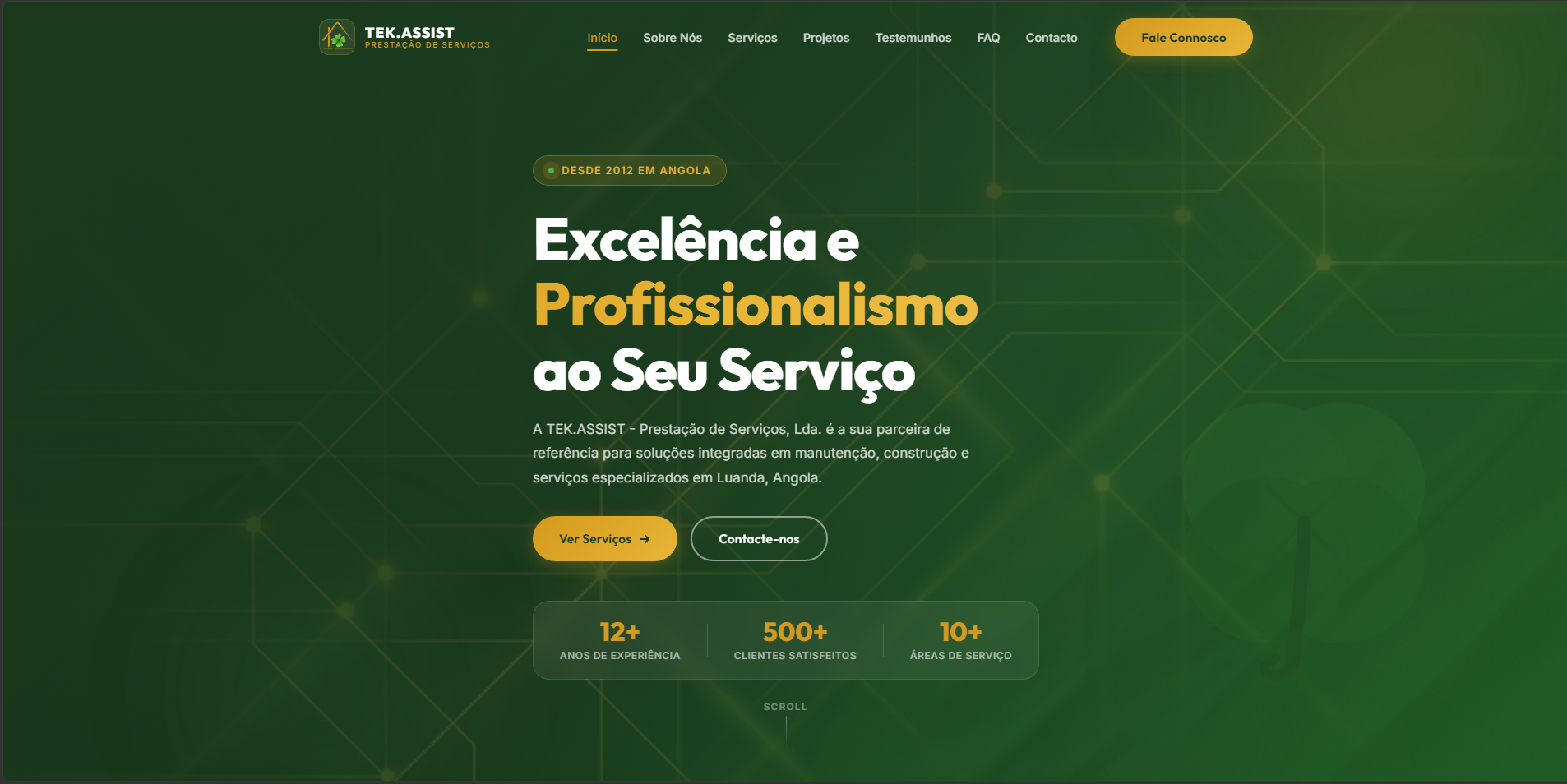 Website TEK.ASSIST - Prestação de Serviços, Lda.