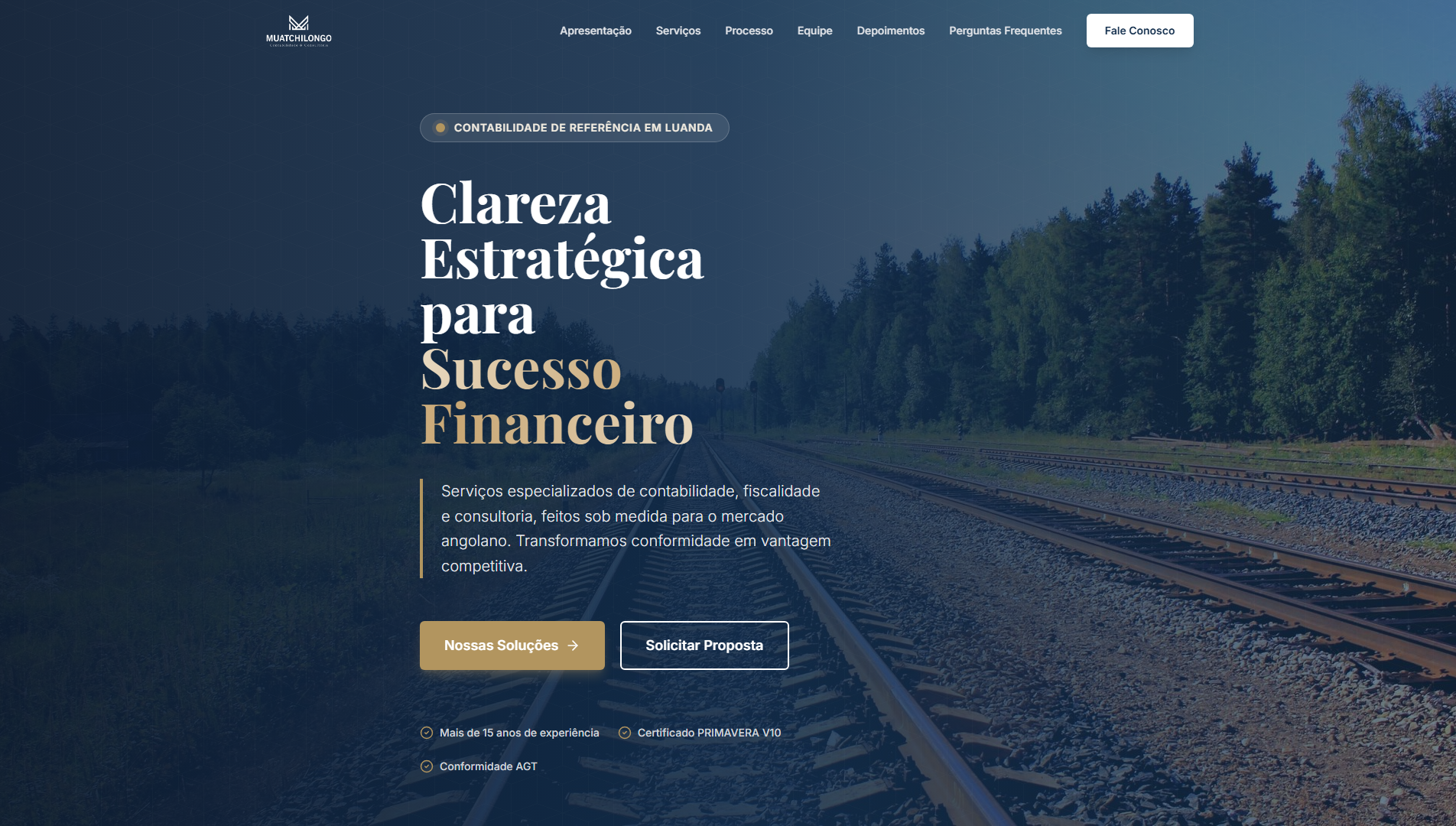 Website Alberto Muatchilongo Contabilidade e Consultoria